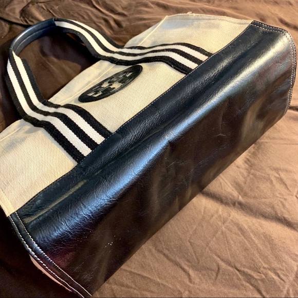 TORY BURCH Limited Edition Canvas Tote Bag - Picture 6 of 8